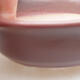 Ceramic bonsai bowl 10 x 8.5 x 4 cm, burgundy color - 2/3