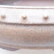 Ceramic bonsai bowl 22.5 x 22.5 x 7 cm, beige color - 2/3
