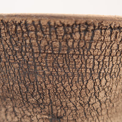 Ceramic bonsai bowl 15 x 15 x 18 cm, color cracked - 2