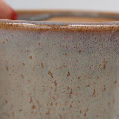 Ceramic bonsai bowl 10 x 10 x 9 cm, color blue - 2