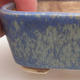 Ceramic bonsai bowl 9 x 8 x 3.5 cm, color blue - 2/3