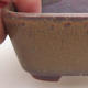 Ceramic bonsai bowl 9.5 x 8.5 x 3.5 cm, brown color - 2/3