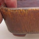 Ceramic bonsai bowl 9.5 x 8 x 3.5 cm, brick color - 2/3