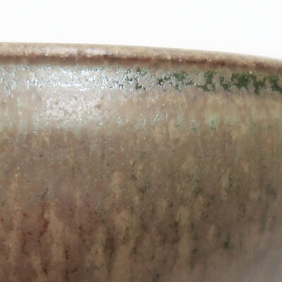 Ceramic bonsai bowl 14.5 x 14.5 x 5 cm, color green - 2