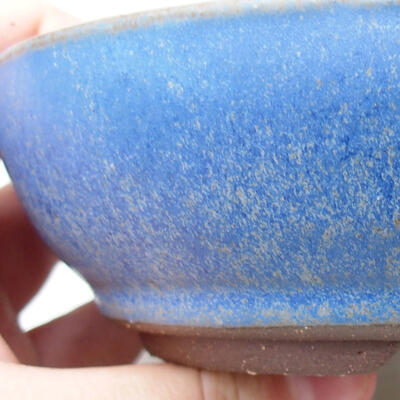 Ceramic bonsai bowl 14.5 x 14.5 x 4.5 cm, color blue - 2