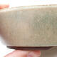 Ceramic bonsai bowl 17 x 17 x 4 cm, beige color - 2/3