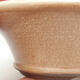 Ceramic bonsai bowl 16.5 x 16.5 x 6 cm, beige color - 2/3