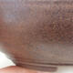 Ceramic bonsai bowl 15.5 x 15.5 x 4.5 cm, brown color - 2/3