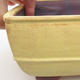 Ceramic bonsai bowl 15.5 x 15.5 x 9 cm, yellow color - 2/3