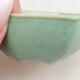 Ceramic bonsai bowl 7 x 6 x 3 cm, color green - 2/3