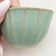 Ceramic bonsai bowl 5 x 5 x 3.5 cm, color green - 2/3