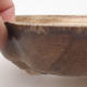Ceramic bonsai bowl 22 x 19.5 x 5 cm, color brown - 2/3