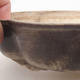 Ceramic bonsai bowl 22 x 19.5 x 5 cm, color brown - 2/3