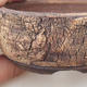 Ceramic bonsai bowl 9.5 x 9.5 x 3.5 cm, color cracked - 2/4