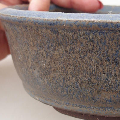 Ceramic bonsai bowl 16.5 x 16.5 x 5.5 cm, color blue - 2