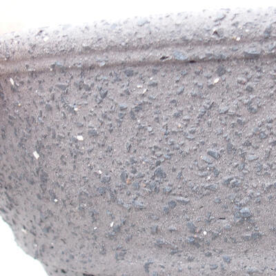 Ceramic bonsai bowl 20.5 x 20.5 x 6 cm, gray color - 2