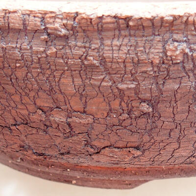 Ceramic bonsai bowl 19.5 x 19.5 x 6 cm, color cracked - 2