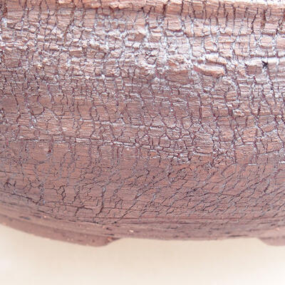 Ceramic bonsai bowl 19 x 19 x 6 cm, color cracked - 2