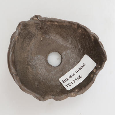Ceramic shell 8.5 x 8 x 4 cm, color brown - 2