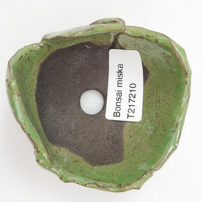 Ceramic shell 8.5 x 8 x 4.5 cm, color green - 2