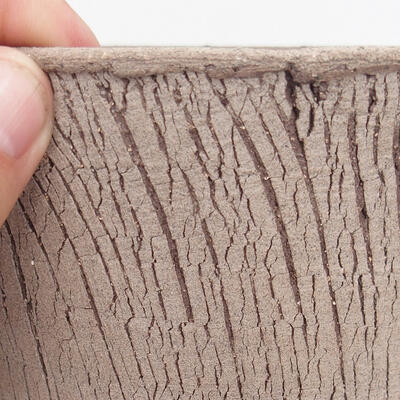 Ceramic bonsai bowl 13.5 x 13.5 x 15.5 cm, color cracked - 2