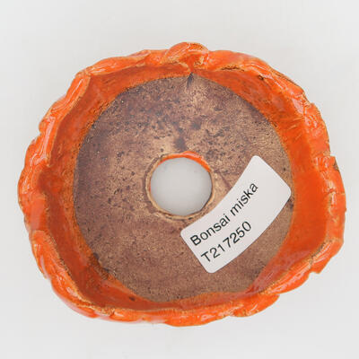 Ceramic shell 9 x 8 x 4 cm, color orange - 2