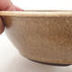 Ceramic bonsai bowl 18.5 x 18.5 x 5.5 cm, brown color - 2/3