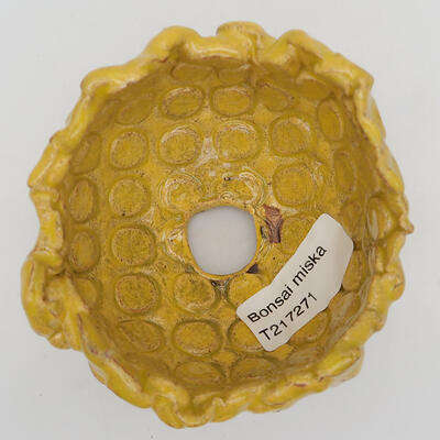 Ceramic shell 9 x 9 x 6 cm, color yellow - 2