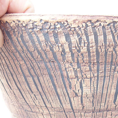 Ceramic bonsai bowl 21.5 x 21.5 x 11 cm, cracked color - 2