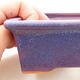 Ceramic bonsai bowl 11 x 8.5 x 4.5 cm, color purple - 2/3