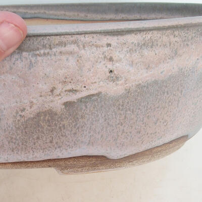 Bonsai bowl 35 x 27 x 10 cm, gray-beige color - 2
