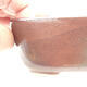 Ceramic bonsai bowl 12 x 9 x 5 cm, brown color - 2/3
