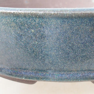 Ceramic bonsai bowl 16 x 16 x 4.5 cm, color blue - 2