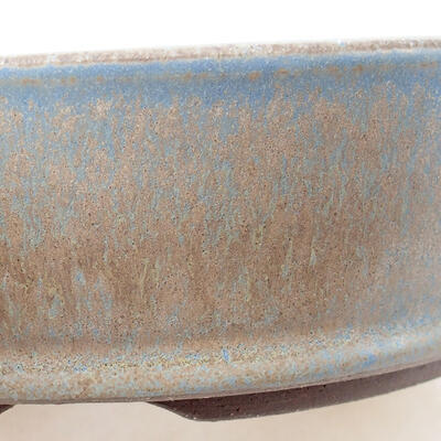 Ceramic bonsai bowl 14.5 x 14.5 x 4.5 cm, color blue - 2