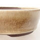 Ceramic bonsai bowl 14.5 x 14.5 x 4.5 cm, beige color - 2/3