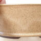 Ceramic bonsai bowl 17 x 17 x 5.5 cm, beige color - 2/3