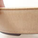Ceramic bonsai bowl 18.5 x 18.5 x 4.5 cm, beige color - 2/3