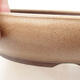 Ceramic bonsai bowl 19 x 19 x 4.5 cm, beige color - 2/3