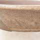 Ceramic bonsai bowl 23.5 x 23.5 x 5 cm, brown color - 2/3