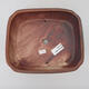 Ceramic bonsai bowl 21 x 17.5 x 5.5 cm, color brown - 2/3