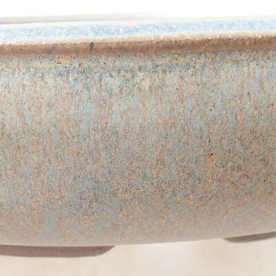Ceramic bonsai bowl 24.5 x 24.5 x 5 cm, color blue - 2