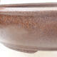 Ceramic bonsai bowl 25 x 25 x 6 cm, color brown - 2/3