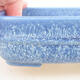 Ceramic bonsai bowl 14 x 12 x 4 cm, color blue - 2/3