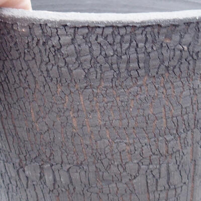 Ceramic bonsai bowl 13.5 x 13.5 x 15.5 cm, color cracked - 2