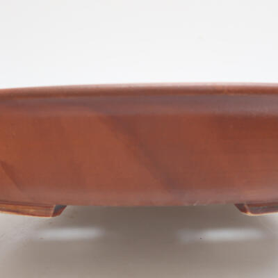 Ceramic bonsai bowl 29 x 25.5 x 6 cm, color brown - 2