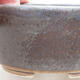 Ceramic bonsai bowl 7.5 x 6.5 x 3.5 cm, brown color - 2/3