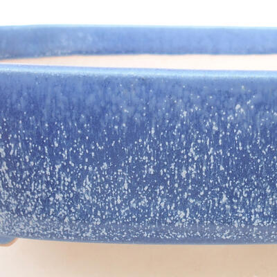 Ceramic bonsai bowl 18 x 13.5 x 5 cm, color blue - 2