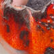Ceramic shell 7.5 x 6.5 x 5 cm, color orange - 2/3