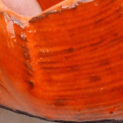 Ceramic shell 7 x 6.5 x 5 cm, color orange - 2