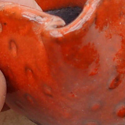 Ceramic shell 6 x 7.5 x 6 cm, color orange - 2
